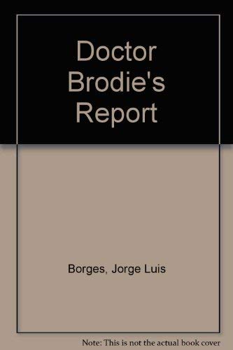 Stock image for Doctor Brodie's Report for sale by WorldofBooks