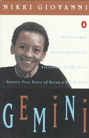 Gemini: An Extended Autobiographical Statement My First Twenty-Five Years of Being Black Poet (9780140042641) by Giovanni, Nikki