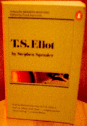 Imagen de archivo de T. S. Eliot a la venta por Better World Books