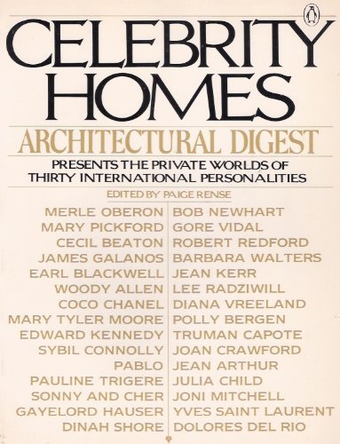 9780140052299: Celebrity Homes: Architectural Digest Presents the Private Worlds of Thirty International Personalities