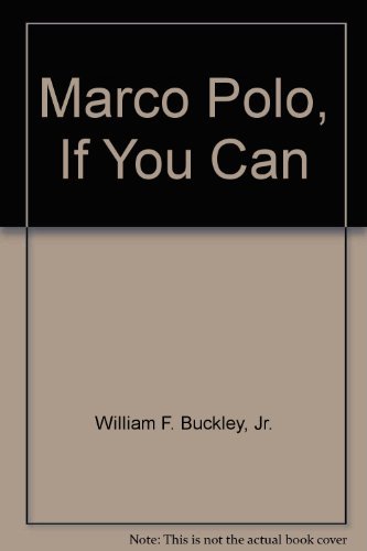 Beispielbild fr Marco Polo,If You Can zum Verkauf von Antiquariat Armebooks