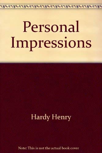 Stock image for Personal Impressions for sale by HPB-Diamond