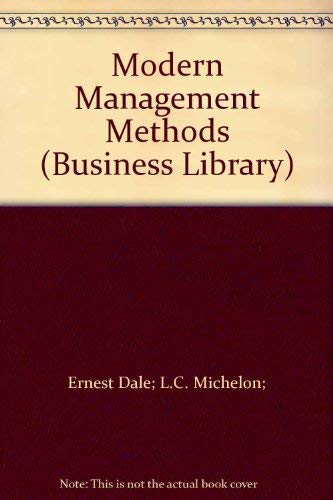 Beispielbild fr Modern Management Methods (Business Library) zum Verkauf von Reuseabook