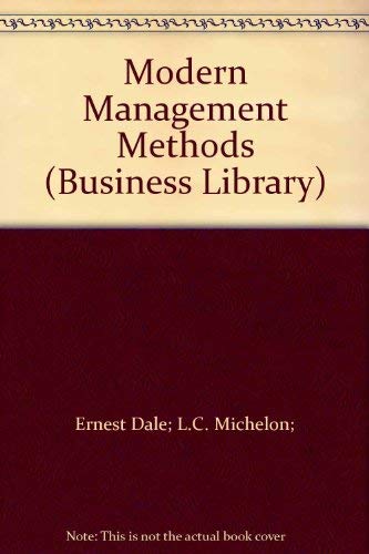 Stock image for Modern Management Methods (Business Library) for sale by Reuseabook
