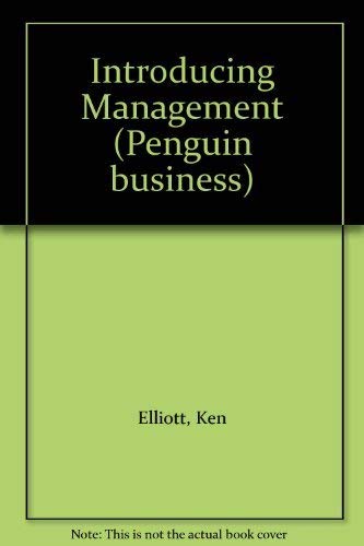 Beispielbild fr Introducing Management (Penguin Business) zum Verkauf von AwesomeBooks