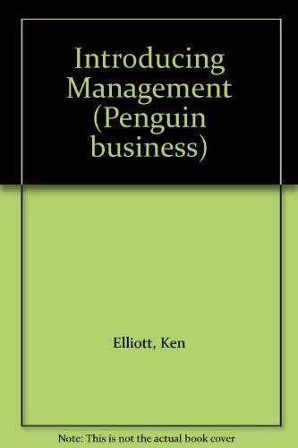 Stock image for Introducing Management (Penguin Business) for sale by AwesomeBooks