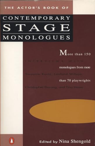 Stock image for The Actor's Book of Contemporary Stage Monologues: More Than 150 Monologues from More Than 70 Playwrights [Paperback] Shengold, Nina for sale by Mycroft's Books