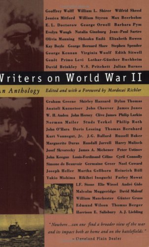 Stock image for Writers on World War II : An Anthology for sale by Antiquarius Booksellers