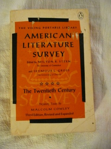 Stock image for American Literature Survey: The Twentieth Century for sale by Wonder Book