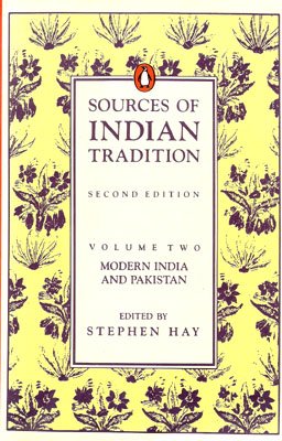 Beispielbild fr Sources of Indian tradition. Volume 2, Modern India and Pakistan zum Verkauf von Joseph Burridge Books