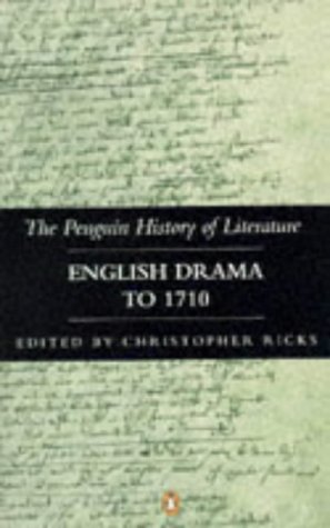 9780140177534: The Penguin History of Literature Volume 3: English Drama to 1710: v. 3