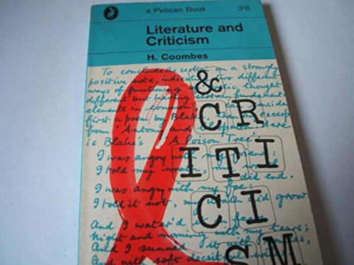 Imagen de archivo de Literature and Criticism (Pelican) a la venta por Wonder Book