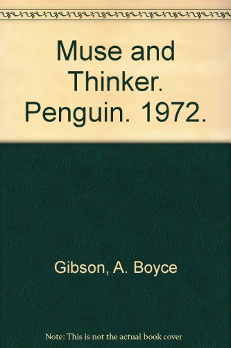 Beispielbild fr Muse And Thinker (Pelican) zum Verkauf von AwesomeBooks