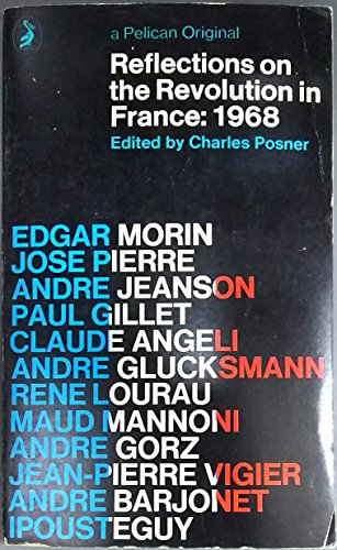 Beispielbild fr Reflections on the Revolution in France, 1968 zum Verkauf von Better World Books