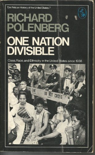 Stock image for Pelican History of the U.S.a. Vol 7: One Nation Divisible: Class, Raceand Ethnicity in the United States Since 1938 (Pelican S.) for sale by HALCYON BOOKS