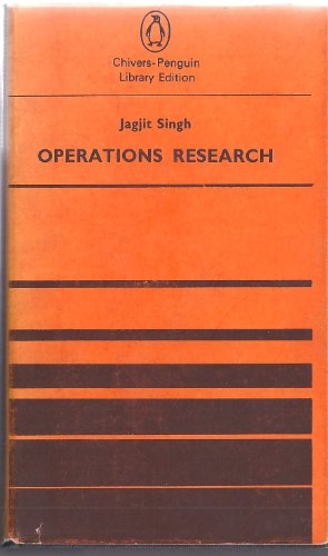 Beispielbild fr Operations Research zum Verkauf von Goldstone Books