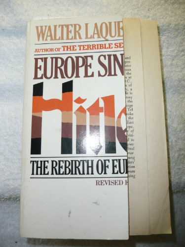 Stock image for Europe since Hitler: The Rebirth of Europe (A Pelican book) for sale by Wonder Book