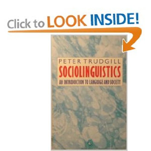 9780140224795: Sociolinguistics: An Introduction to Language And Society (Pelican S.)