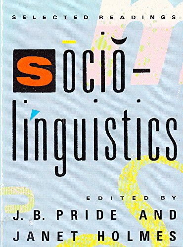 9780140226584: Sociolinguistics: Selected Readings