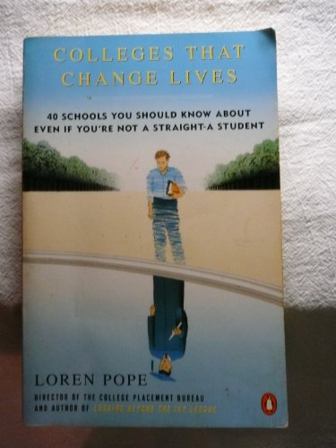 Imagen de archivo de Colleges That Change Lives a la venta por Library House Internet Sales