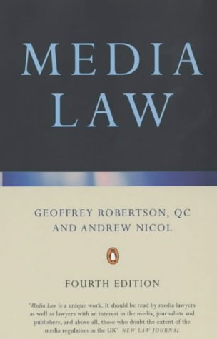 Imagen de archivo de Media Law a la venta por AwesomeBooks