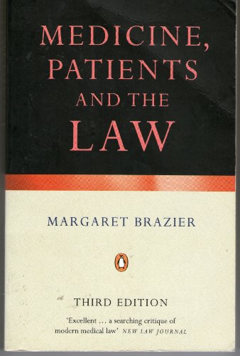 Imagen de archivo de Medicine, Patients and the Law (Penguin Reference Books S.) a la venta por WorldofBooks