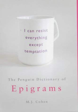 9780140277401: The Penguin Dictionary of Epigrams (Penguin Reference Books)