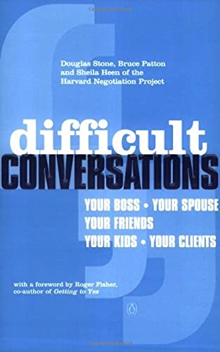 Beispielbild fr Difficult Conversations zum Verkauf von Blackwell's