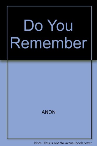 9780140280937: Do You Remember