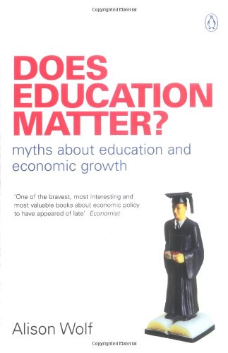 Beispielbild fr Does Education Matter?: Myths About Education and Economic Growth zum Verkauf von Red's Corner LLC