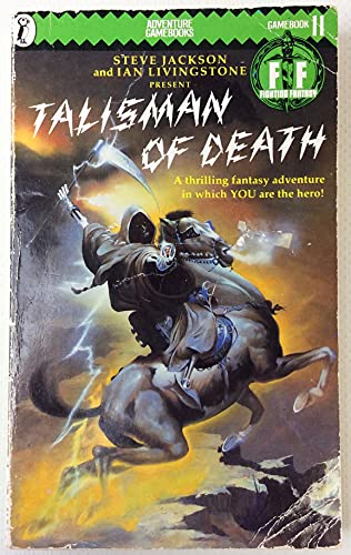 Beispielbild fr Talisman of Death: Fighting Fantasy Gamebook 11 (Puffin Adventure Gamebooks) zum Verkauf von WorldofBooks