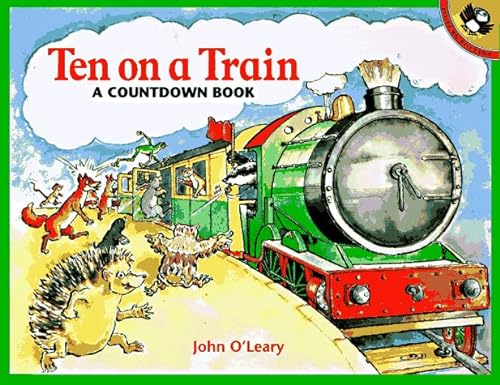 Stock image for Ten on a Train: A Countdown Book (Picture Puffins) for sale by ZBK Books