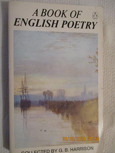 A Book of English Poetry Chaucer to Rossetti