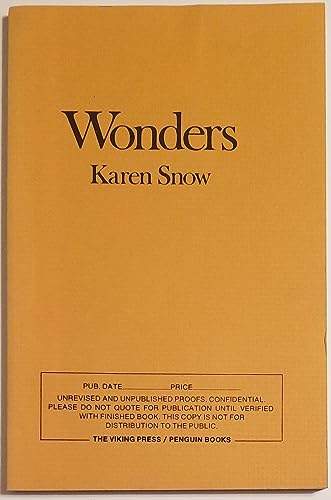 Stock image for Wonders for sale by KingChamp  Books