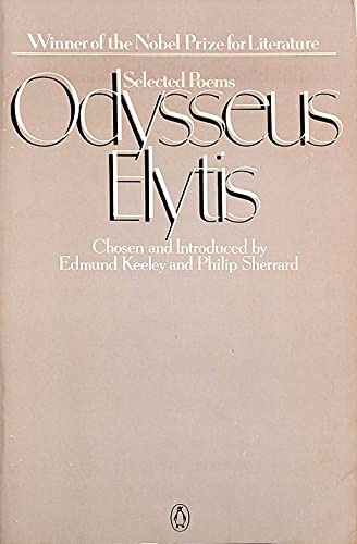 Stock image for Odysseus Elytis : selected poems (English and Greek Edition) for sale by Fallen Leaf Books