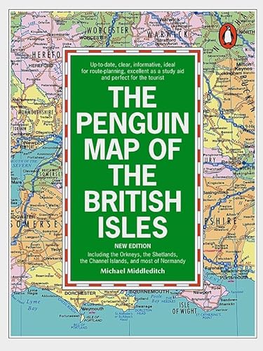 Imagen de archivo de The Penguin Map Of The British Isles: Including The Orkneys, The Shetlands, The Channel Islands, And Most Of Norm: Including the Orkneys, the Shetlands, the Channel Isles and Most of Normandy a la venta por WorldofBooks