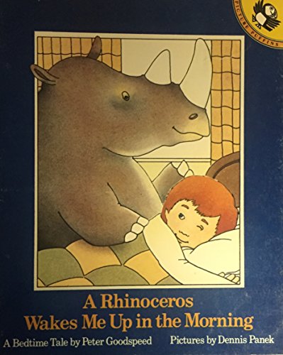 Stock image for A Rhinoceros Wakes me up in the Morning: A Bedtime Tale (Picture Puffin S.) for sale by WorldofBooks