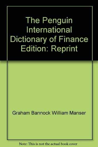 Imagen de archivo de Dictionary of Finance, The Penguin International a la venta por Goldstone Books