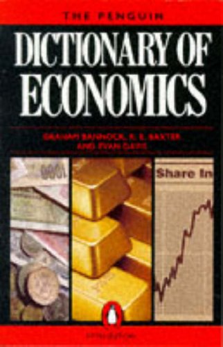 Imagen de archivo de Dictionary of Economics, The Penguin: Fifth Edition (Dictionary, Penguin) a la venta por Wonder Book