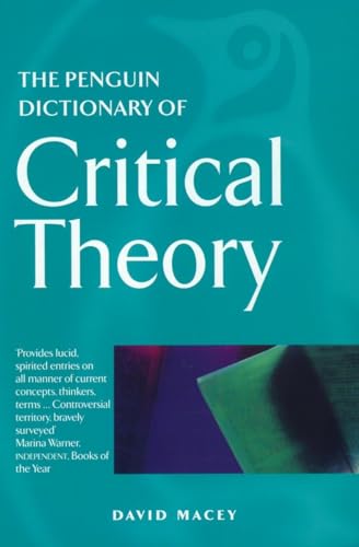 Beispielbild fr The Penguin Dictionary of Critical Theory (Penguin Reference Books) zum Verkauf von Wonder Book