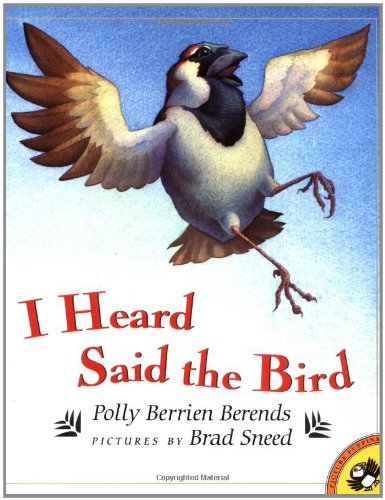 Beispielbild fr I Heard Said the Bird zum Verkauf von Better World Books