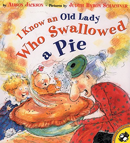 Stock image for I Know an Old Woman Who Swallowed a Pie (Picture Puffin Books) for sale by Greener Books