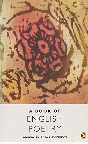 Beispielbild fr A Book of English Poetry: Chaucer to Rossetti zum Verkauf von ThriftBooks-Dallas