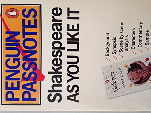 Stock image for Penguin Passnotes: As You Like IT (Passnotes S.) for sale by WorldofBooks