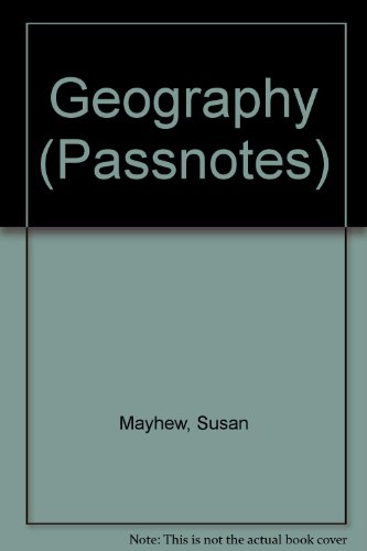 Geography (Passnotes) (9780140770735) by Susan Mayhew