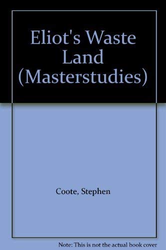 9780140771053: Penguin Masterstudies: The Waste Land (Masterstudies S.)