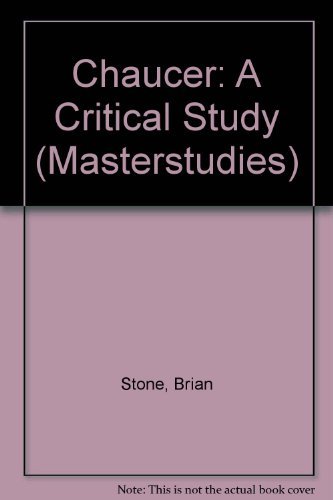 Stock image for Chaucer: A Critical Study (Masterstudies) for sale by Reuseabook
