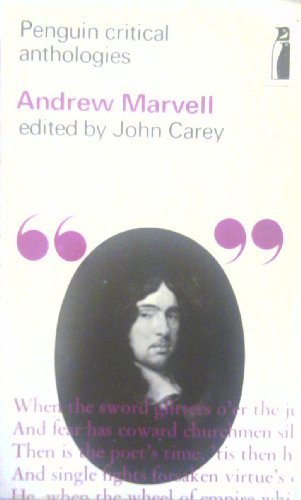 Stock image for Andrew Marvell: A Critical Anthology (Penguin critical anthologies) for sale by A Cappella Books, Inc.