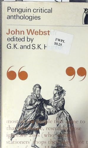 9780140801354: John Webster: a critical anthology; (Penguin critical anthologies)