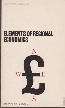 Stock image for Elements of Regional Economics for sale by Wonder Book